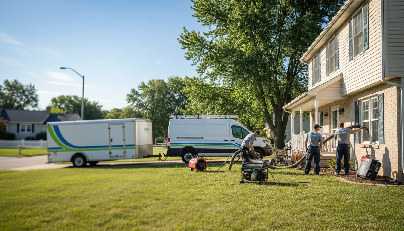 Flooded Basement Restoration And Cleanup With Repair in Stinesville, IN near me